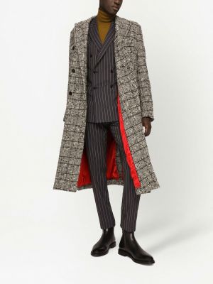 Kašmyro šilkinis megztinis Dolce & Gabbana ruda