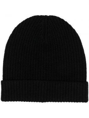 Dzianinowa czapka Filippa K czarna