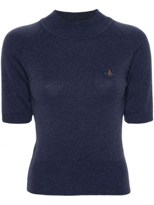 Pletené tričko Vivienne Westwood modré
