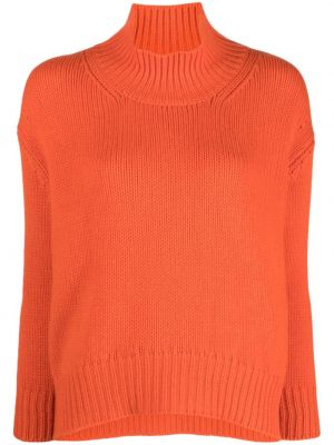 Кашмирен пуловер Liska оранжево