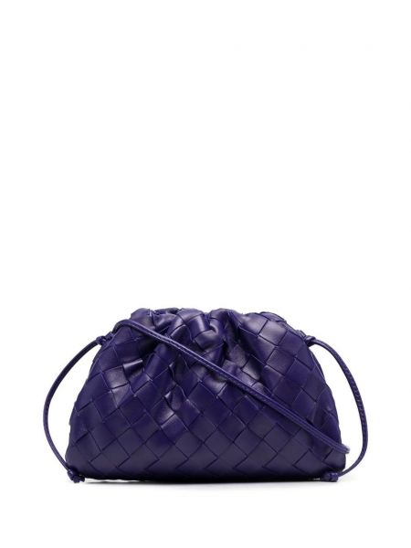 Чанта през рамо Bottega Veneta виолетово