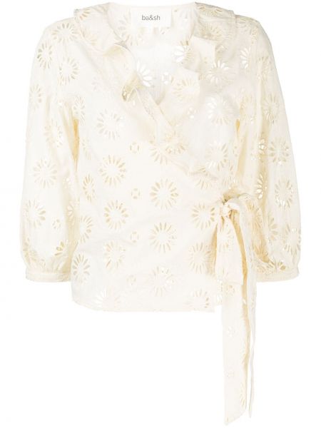 Блузка з вишивкою Ba&sh, біла
