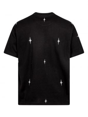 Stern t-shirt aus baumwoll Stampd schwarz