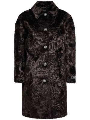 Manteau de fourrure Versace marron