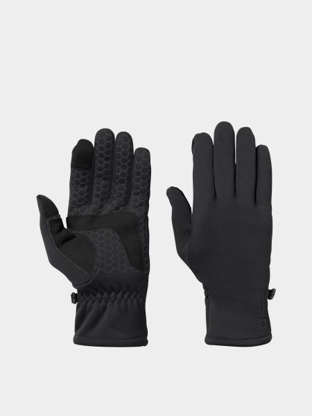 Черные перчатки Jack Wolfskin
