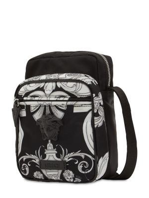 Nylónová crossbody kabelka s potlačou Versace
