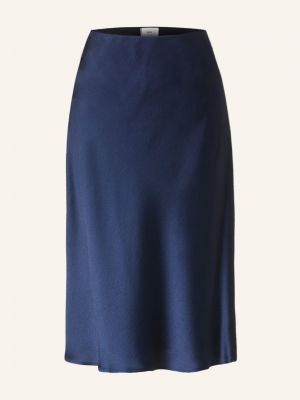 Satynowa spódnica ołówkowa Ami Paris niebieska