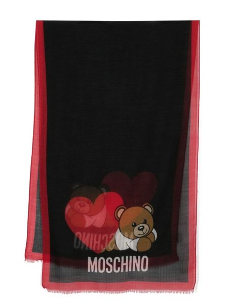 Baskılı şal Moschino siyah