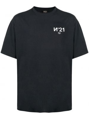 Tricou din bumbac cu imagine N°21 negru