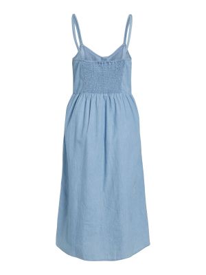 Košeľové šaty Vila modrá