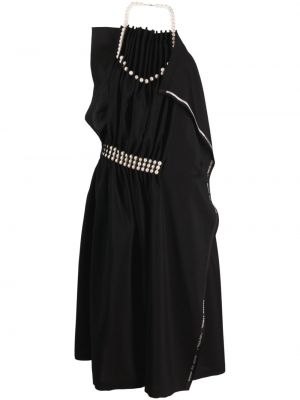 Kleid mit perlen Junya Watanabe schwarz