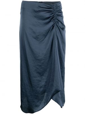 Spódnica midi asymetryczna Luisa Cerano niebieska