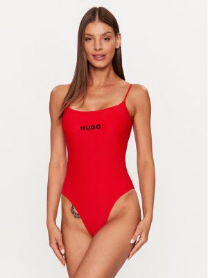 Vientisas maudymosi kostiumėlis Hugo raudona