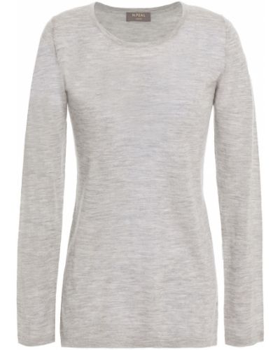 Кашемировый свитер N.peal, серый