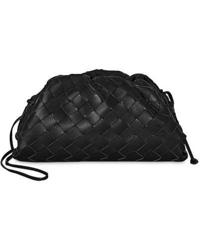 Кожени чанта тип „портмоне“ Bottega Veneta черно