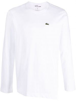 Haftowana koszulka bawełniana Comme Des Garcons Shirt biała