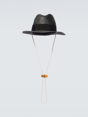 Бамбукова шапка с периферия Gucci черно