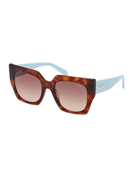 Brązowe okulary przeciwsłoneczne Emilio Pucci