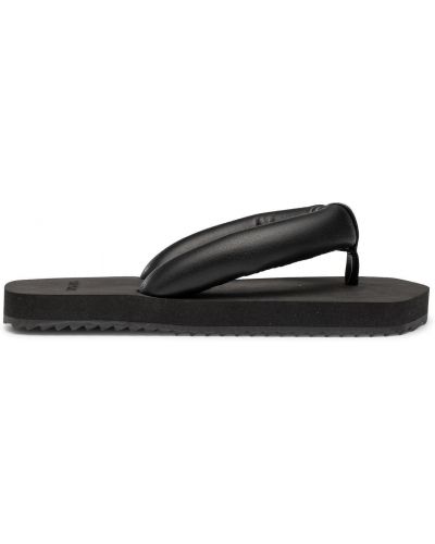 Kožené sandále z ekologickej kože Yume Yume čierna