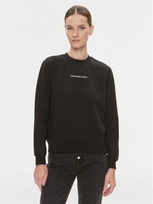Bluza dresowa Calvin Klein Jeans czarna