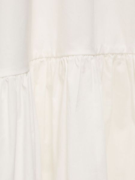 Памучна миди рокля Anine Bing бяло
