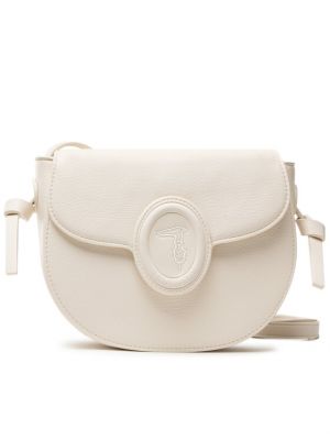 Чанта през рамо с кехлибар Trussardi бяло