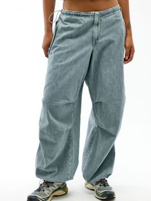 Pantaloni cu buzunare Bdg Urban Outfitters albastru