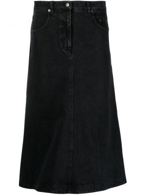 Džínsová sukňa Tibi čierna