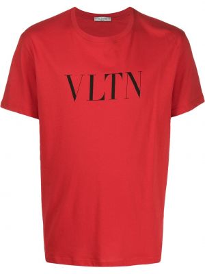 Camiseta con estampado Valentino rojo