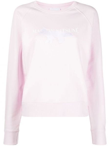 Bluza dresowa Maison Kitsune, różowy