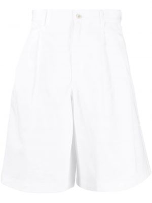 Pantaloni scurți din bumbac Comme Des Garçons Shirt alb