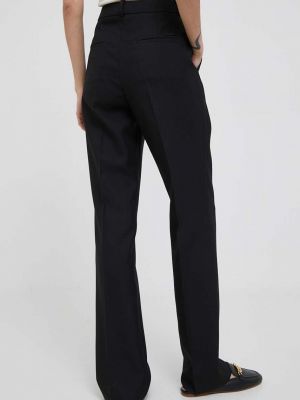 Jednobarevné kalhoty s vysokým pasem Calvin Klein