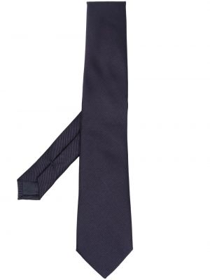 Jedwabny krawat Giorgio Armani niebieski