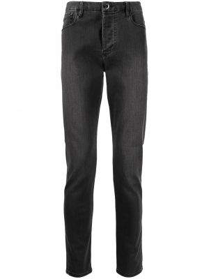 Slank skinny jeans Emporio Armani svart