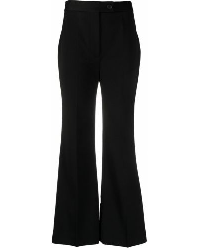 Pantalones de cintura alta Victoria Victoria Beckham negro
