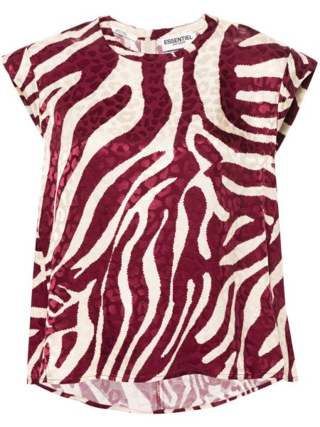 Bluse mit print mit zebra-muster Essentiel Antwerp