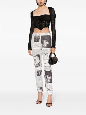 Slim fit skinny džíny s potiskem Christian Dior