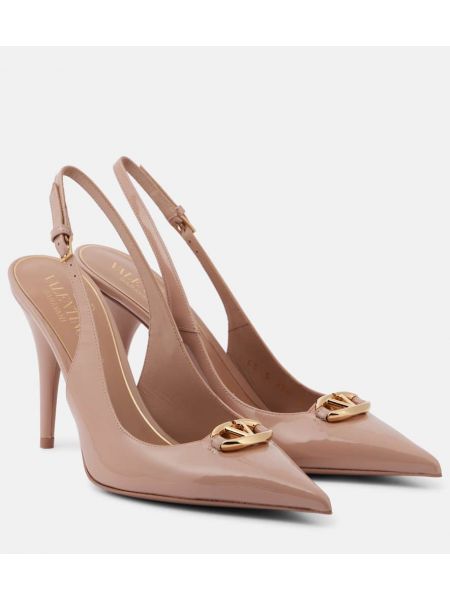 Slingback patent læder læder pumps Valentino Garavani pink