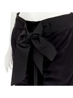 Spódnica wełniana retro Yves Saint Laurent Vintage czarna