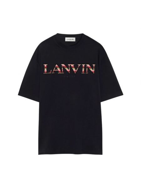Jersey t-shirt aus baumwoll Lanvin schwarz