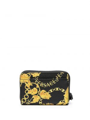 Kožená peněženka s potiskem Versace Jeans Couture