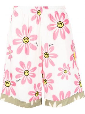 Kratke hlače s cvetličnim vzorcem s potiskom Barrow bela
