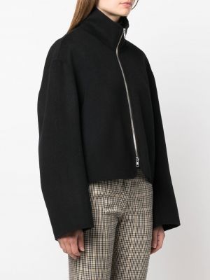 Kašmírová vlněná bunda na zip Filippa K černá