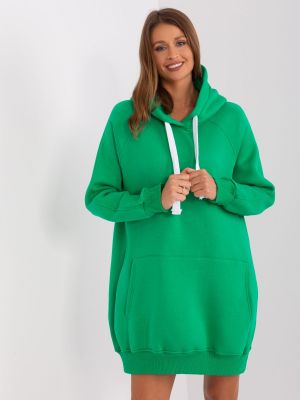 Mikina s kapucňou Fashionhunters zelená