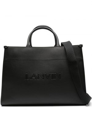 Leder shopper handtasche Lanvin schwarz