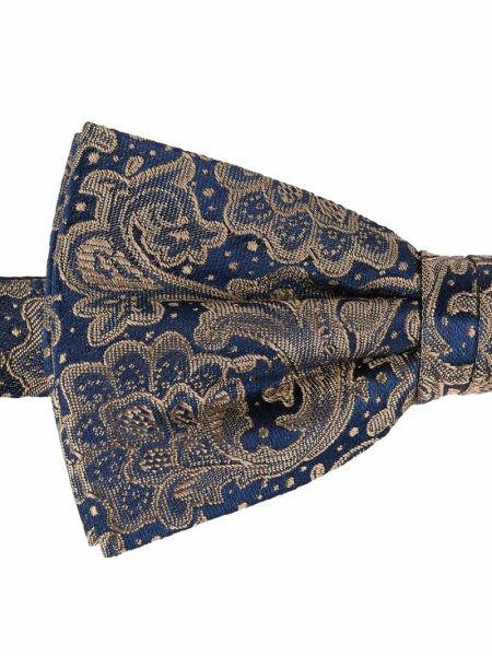 Krawat z wzorem paisley Monti beżowy