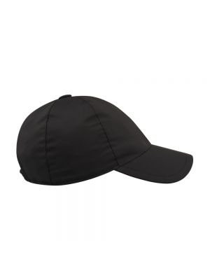 Nylonowa czapka z daszkiem Fedeli czarna