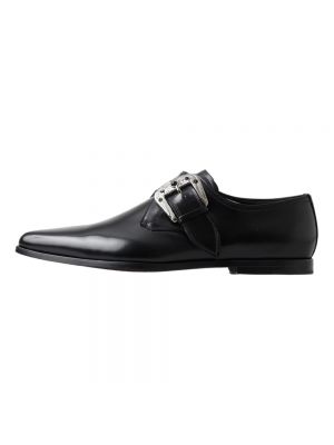 Zapatos monk de cuero Dolce & Gabbana negro
