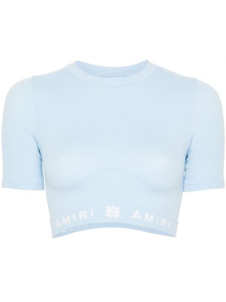 Crop top Amiri blå