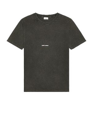 Tričko s potlačou Saint Laurent - čierna